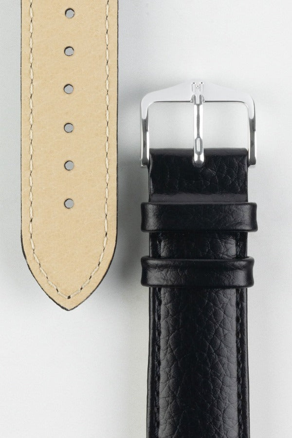Box Calf Black Leather Watch Strap