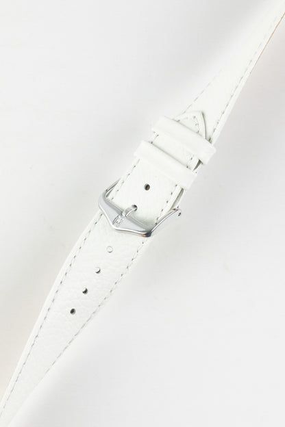 Hirsch KANSAS Buffalo Embossed Calf Leather in WHITE