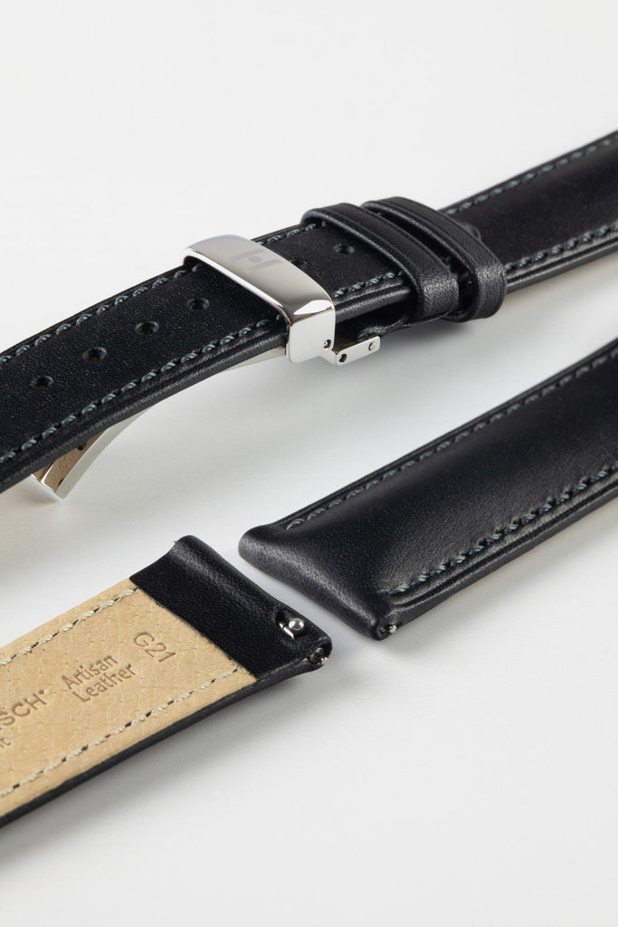 vegetable tanned leather watch strap