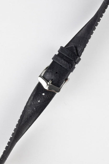 vegan black watch strap 