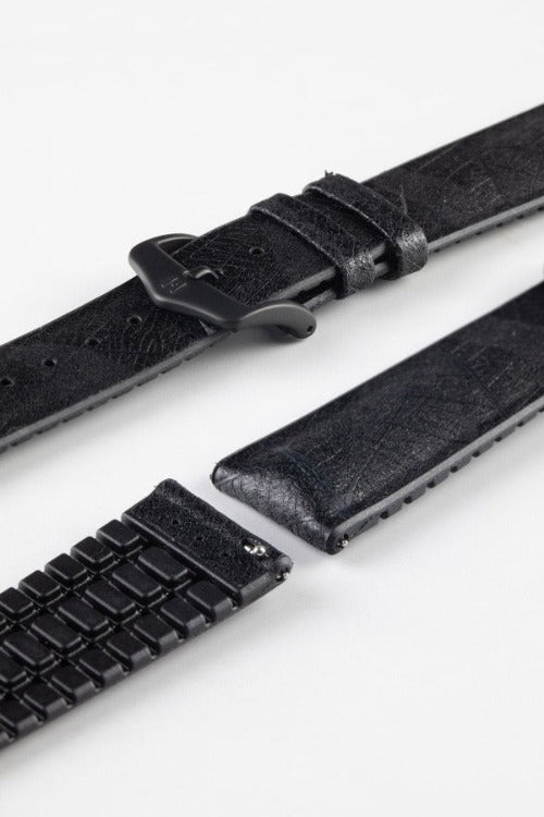 vegan black watch strap 