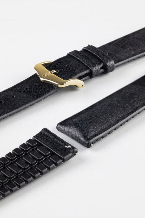 vegan black watch strap 