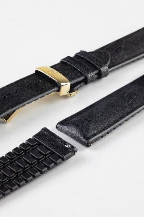 vegan black watch strap 