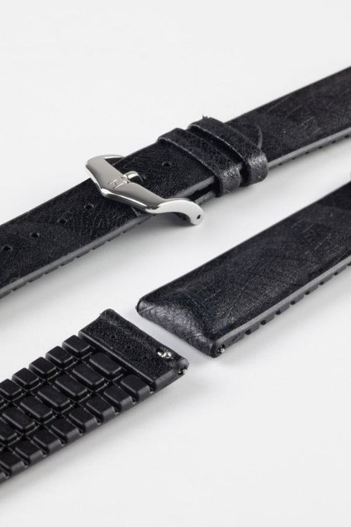 vegan black watch strap 