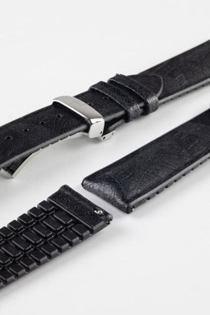 vegan black watch strap 