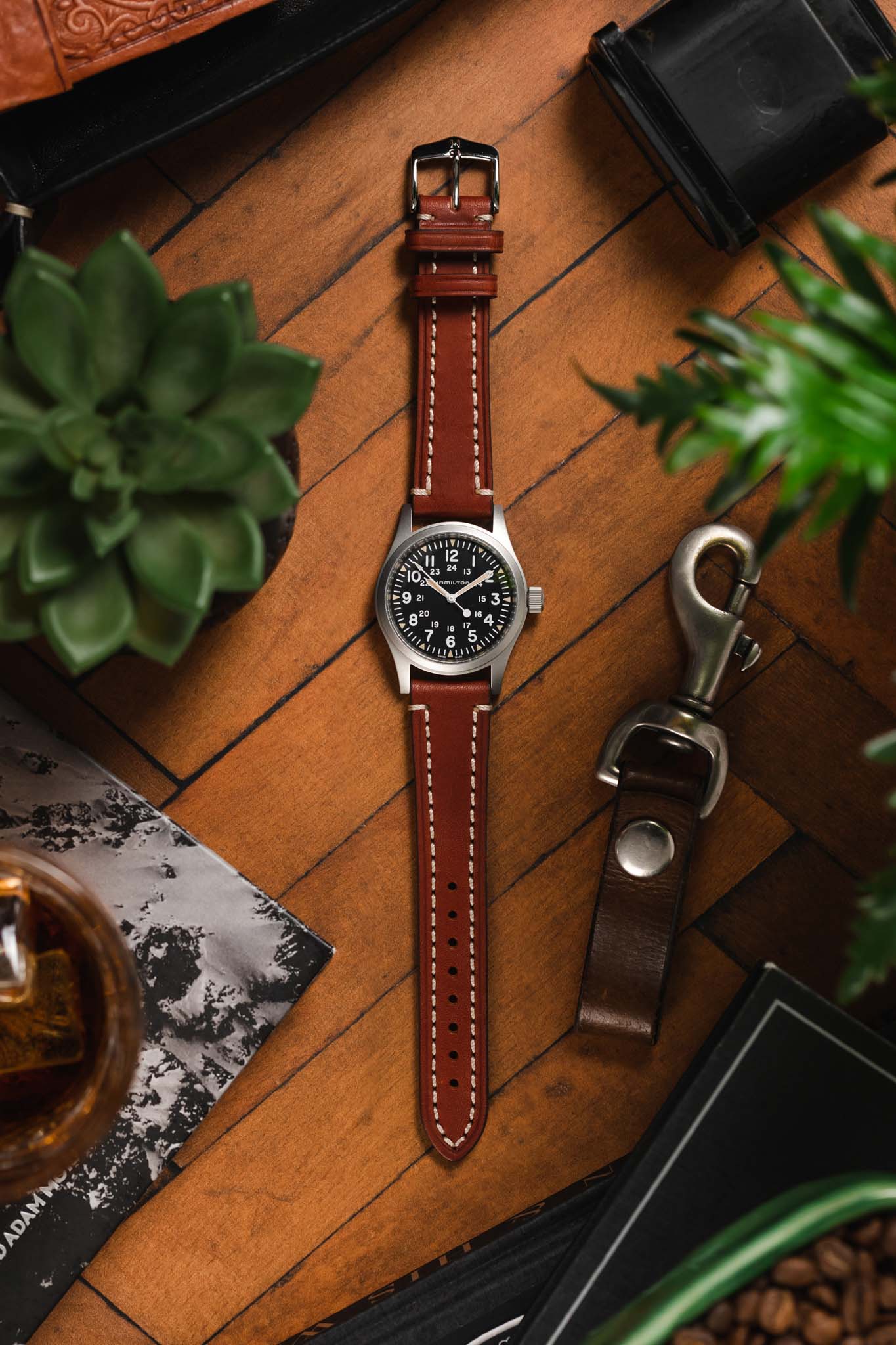 Hirsch Liberty Watch Strap in Golden Brown