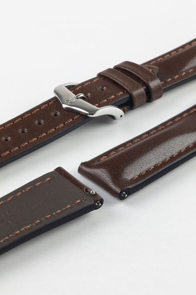 Hirsch Lucca Brown with silver buckle