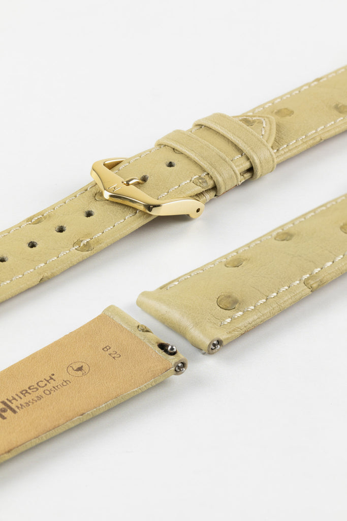 ostrich leather watch strap