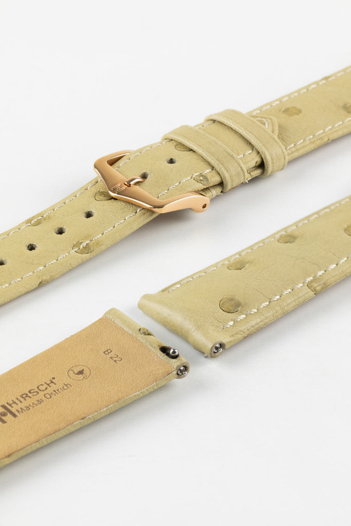 ostrich leather watch strap