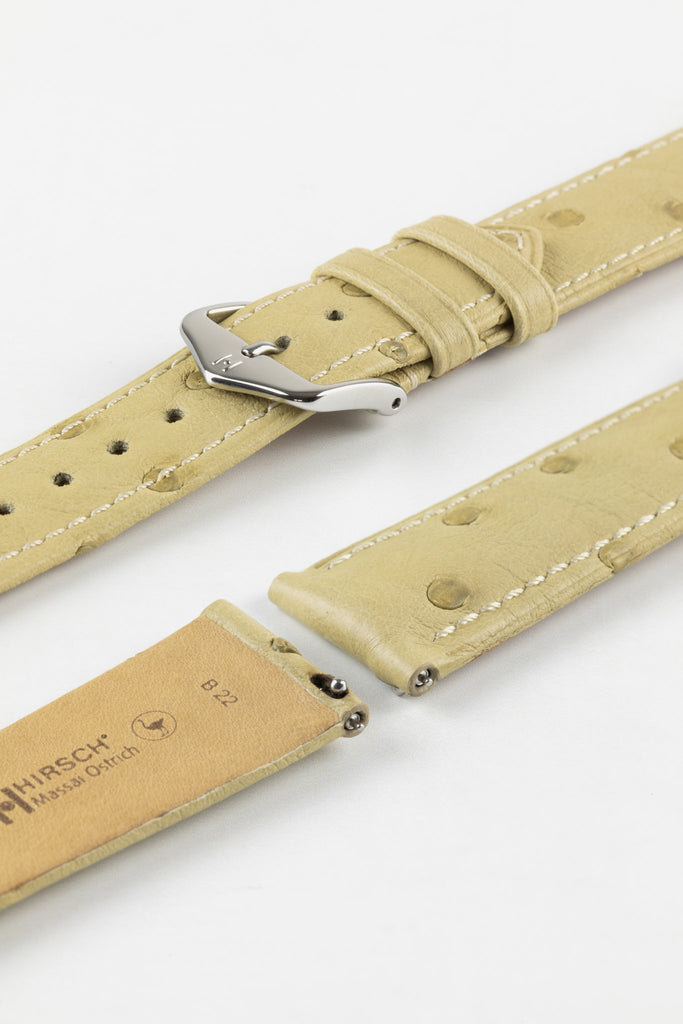 ostrich leather watch strap