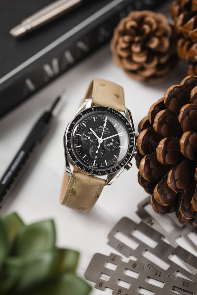 ostrich leather watch strap