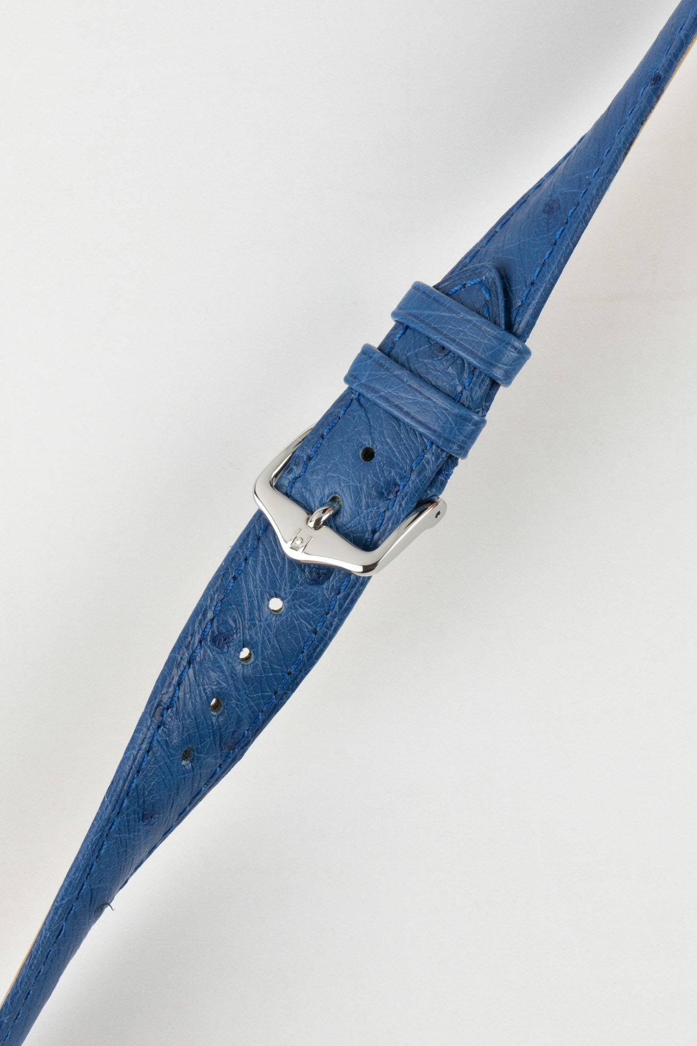 Santander Royal Blue Handcrafted Ostrich Leather Watch Strap - Bas and  Lokes