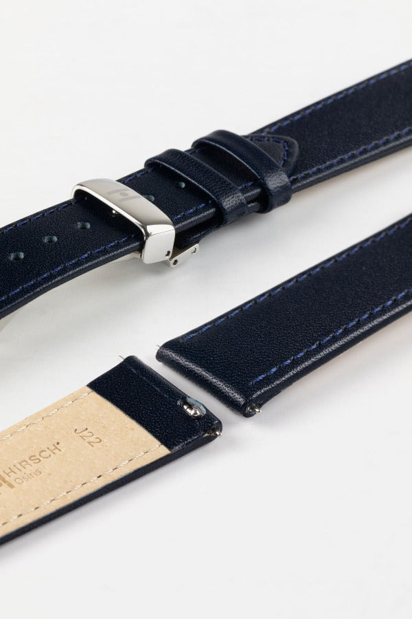 navy leather watch strap 