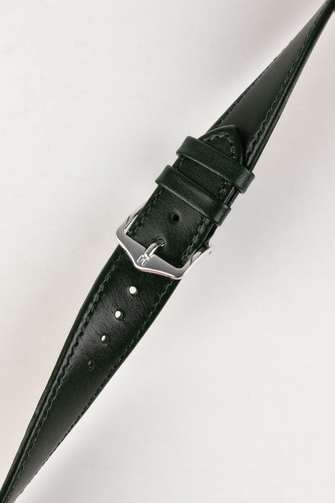 green leather watch strap