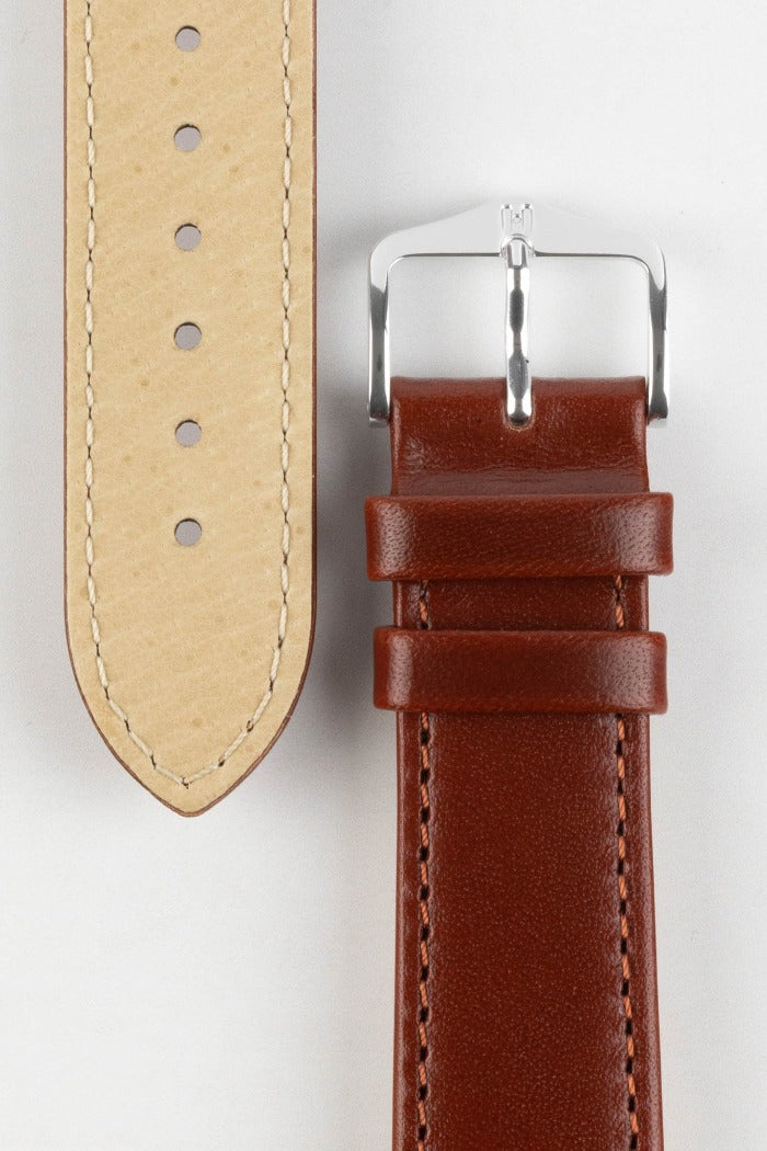 light brown leather watch strap