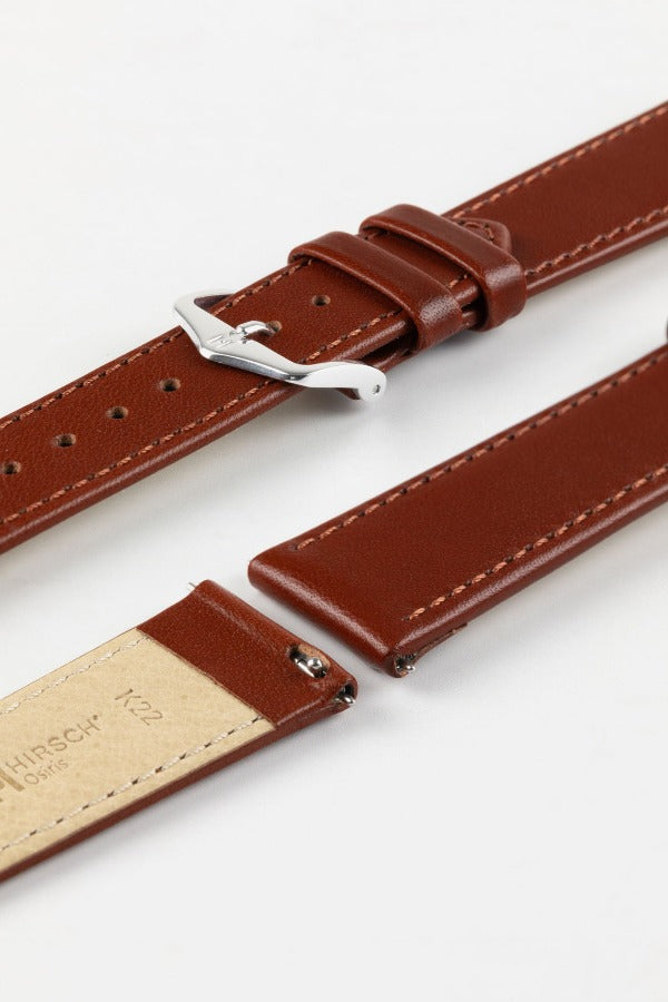 light brown leather watch strap