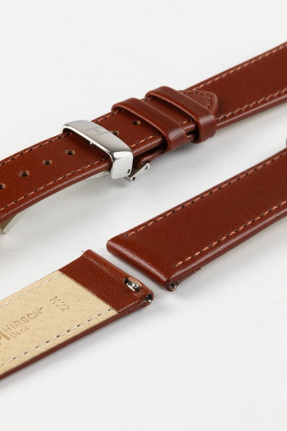 light brown leather watch strap