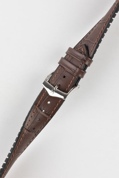 dark brown alligator watch strap