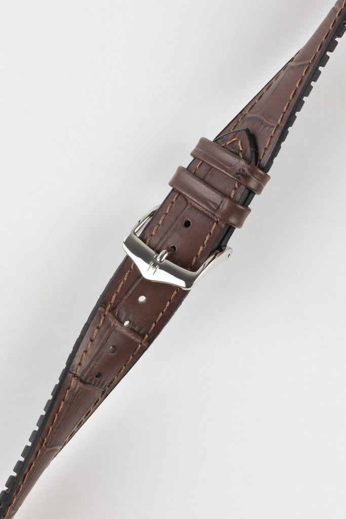 dark brown alligator watch strap