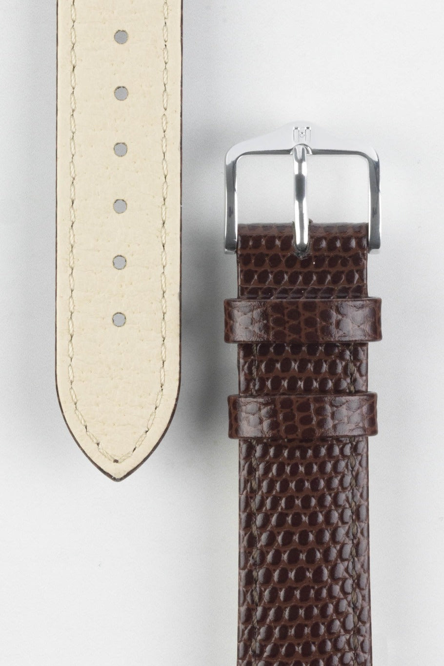 hirsch rainbow brown watch strap