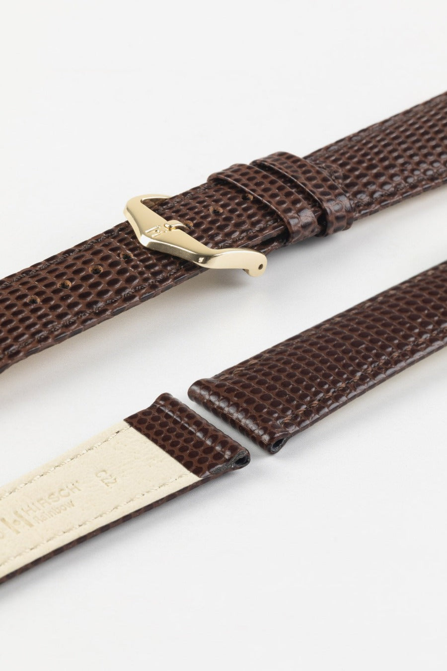 hirsch rainbow brown watch strap