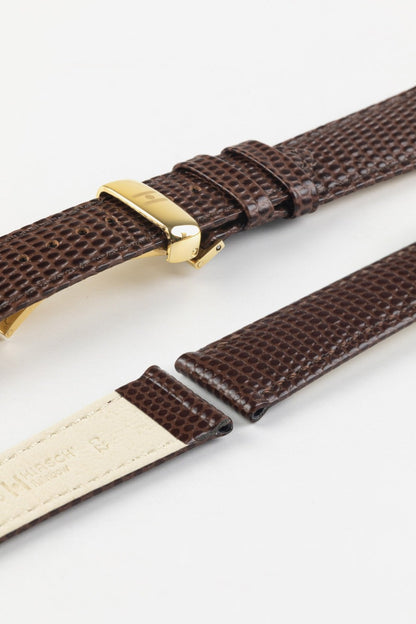 hirsch rainbow brown watch strap