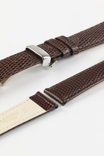 hirsch rainbow brown watch strap