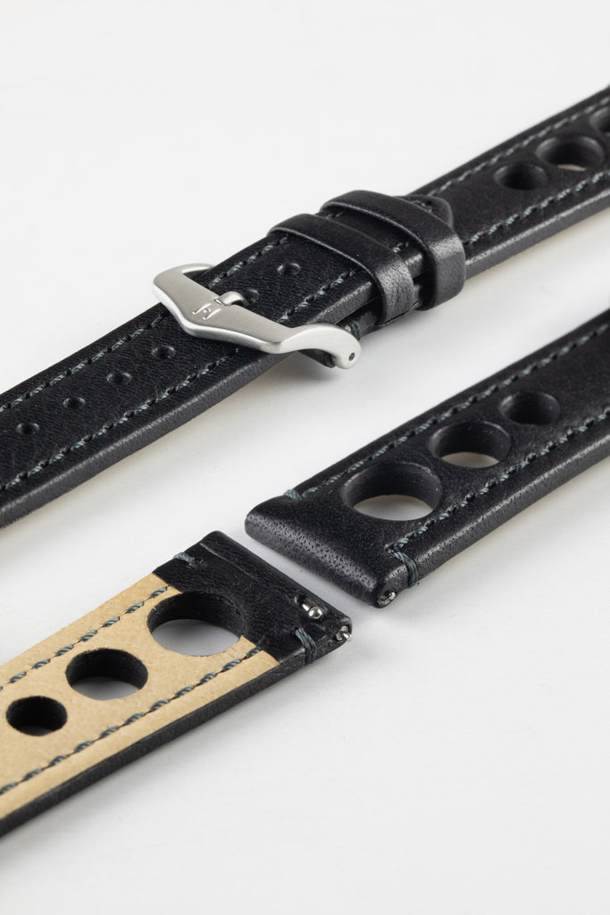 Natural leather watch strap