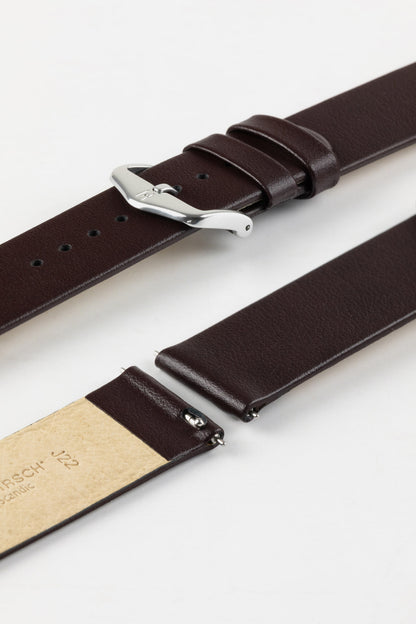 Hirsch Scandic Calf Leather Watch Strap - Brown