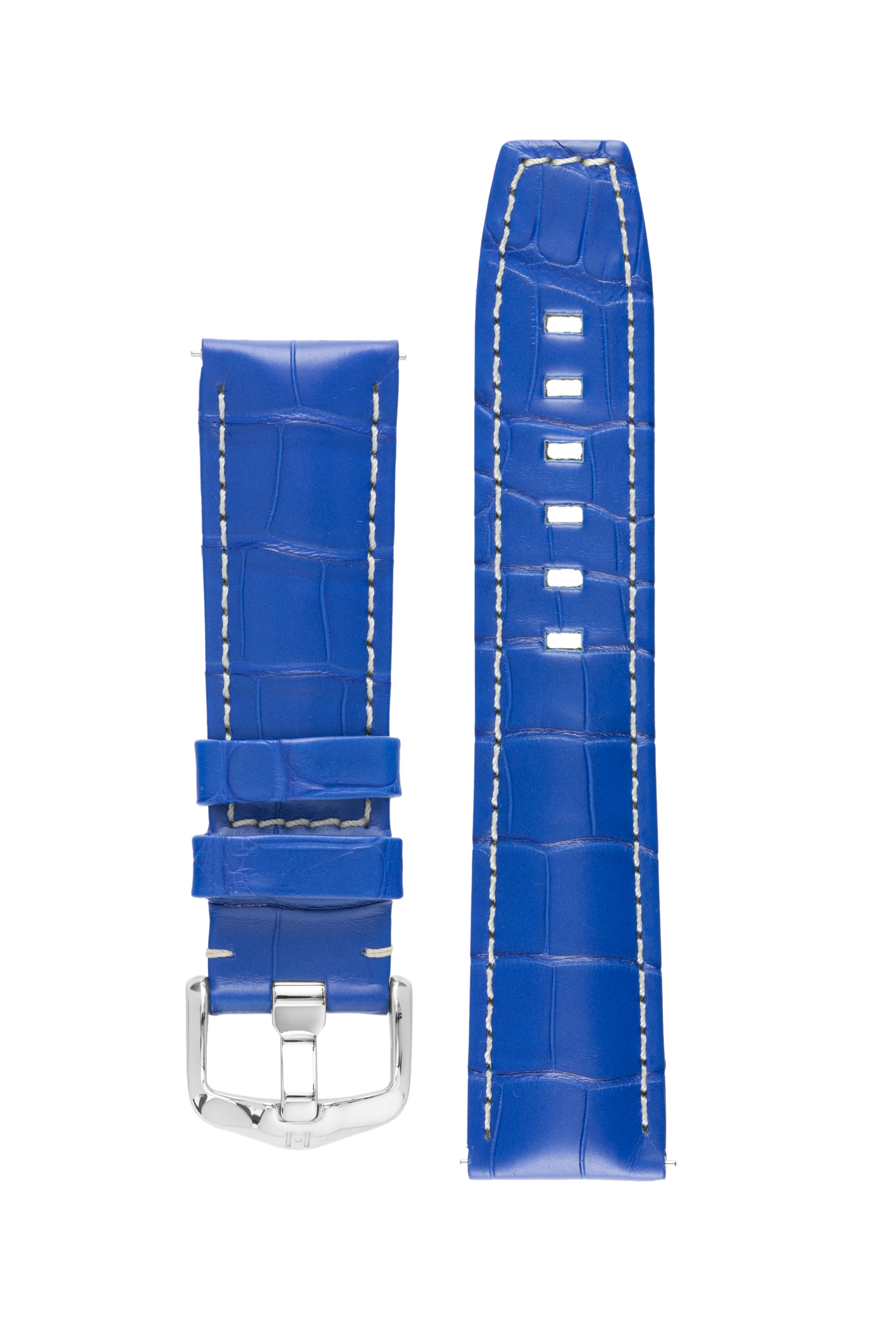 blue alligator watch strap