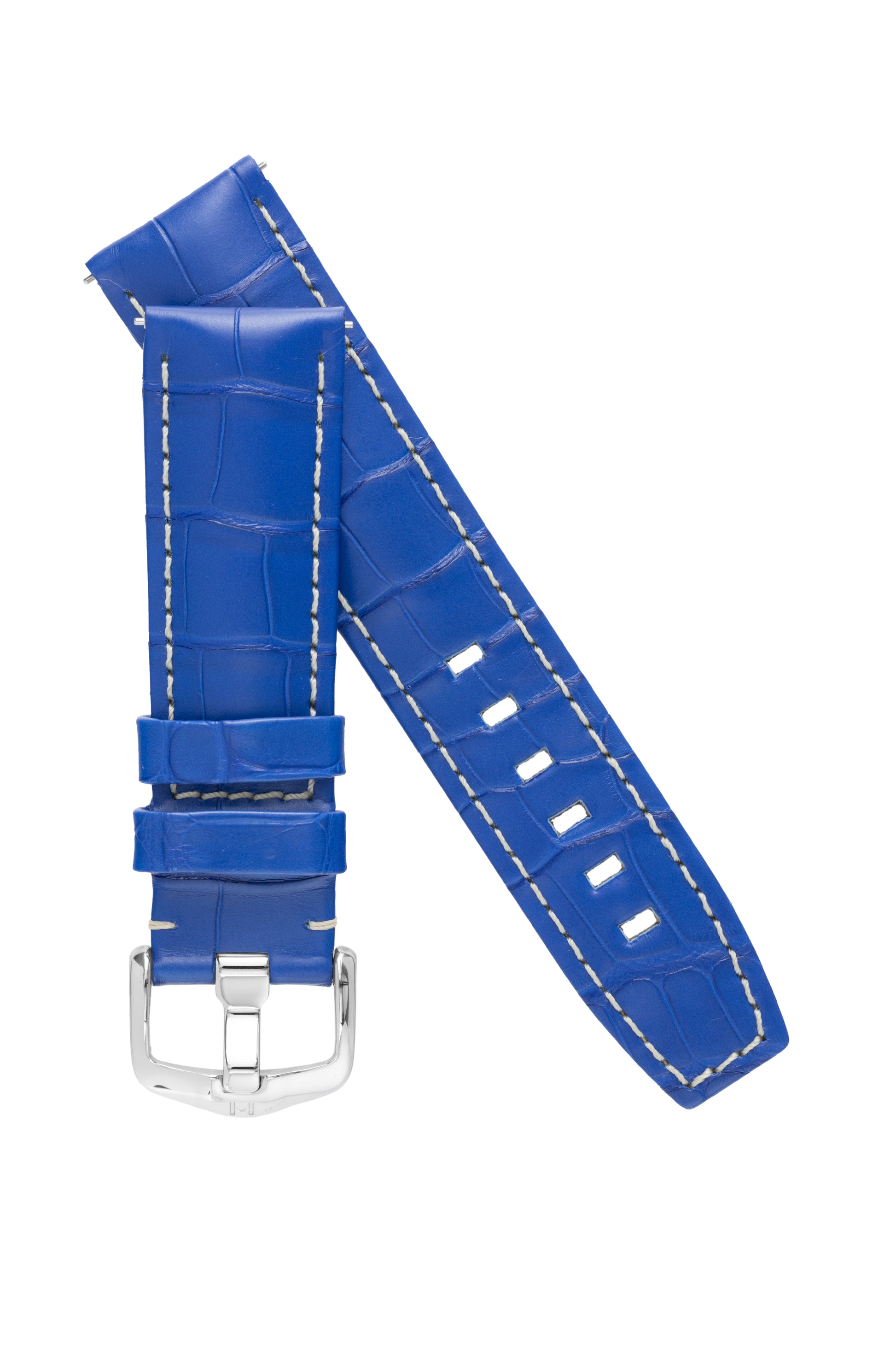 blue alligator watch strap