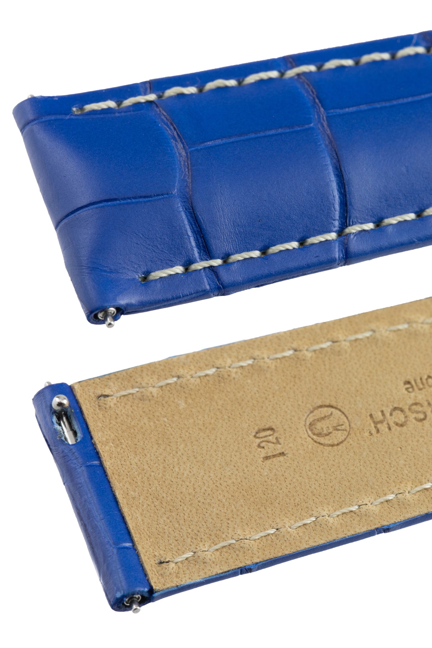 blue alligator watch strap