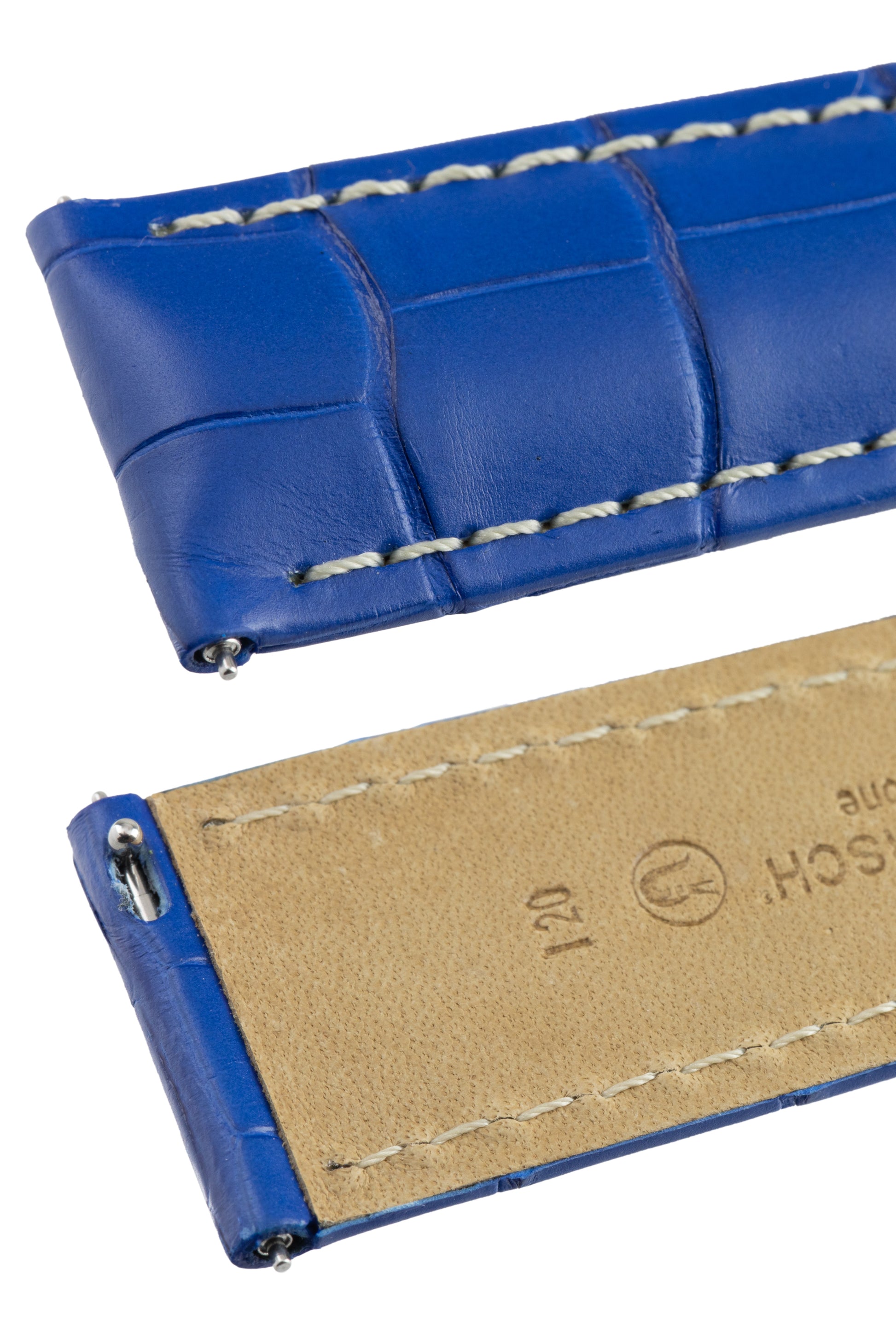 blue alligator watch strap
