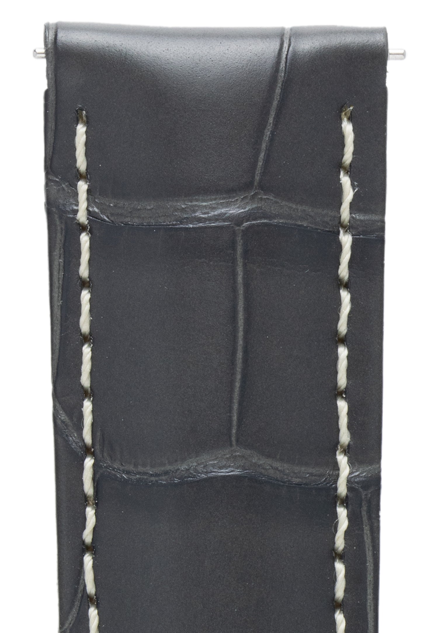 dark grey watch strap (stitching)