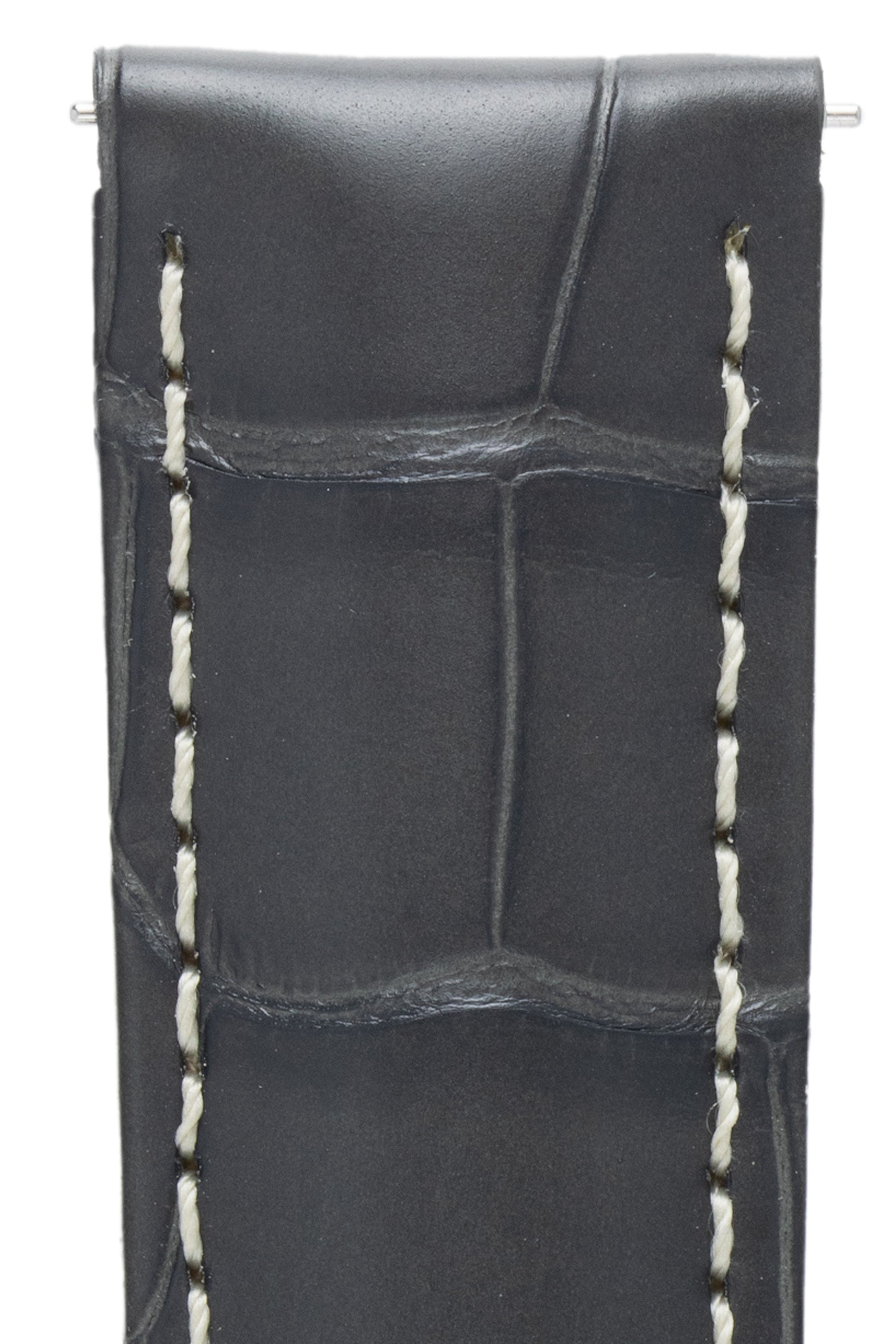 dark grey watch strap (stitching)
