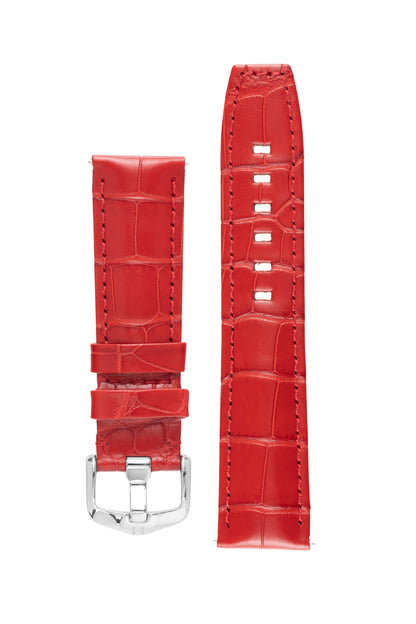 red alligator watch strap 