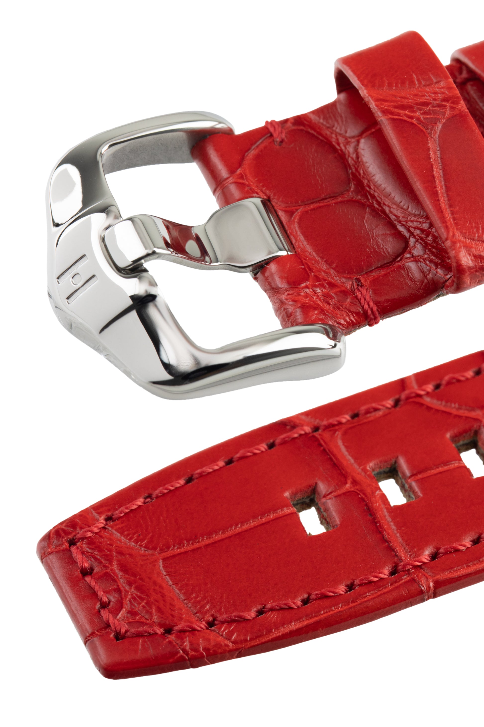 red alligator watch strap 