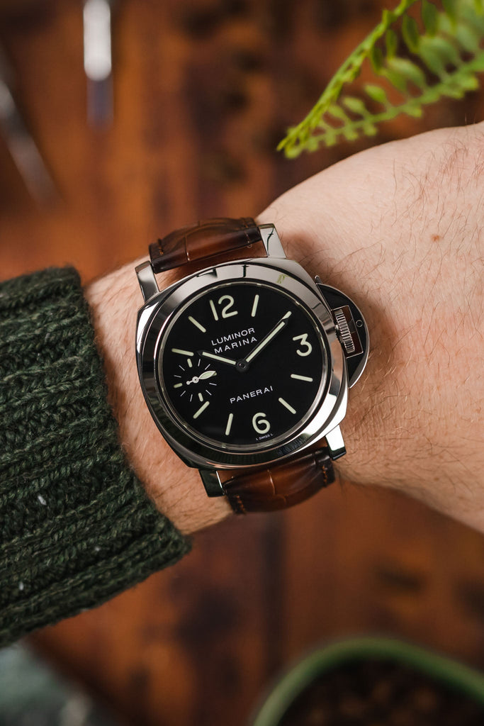 two tone watch strap (on wrist)