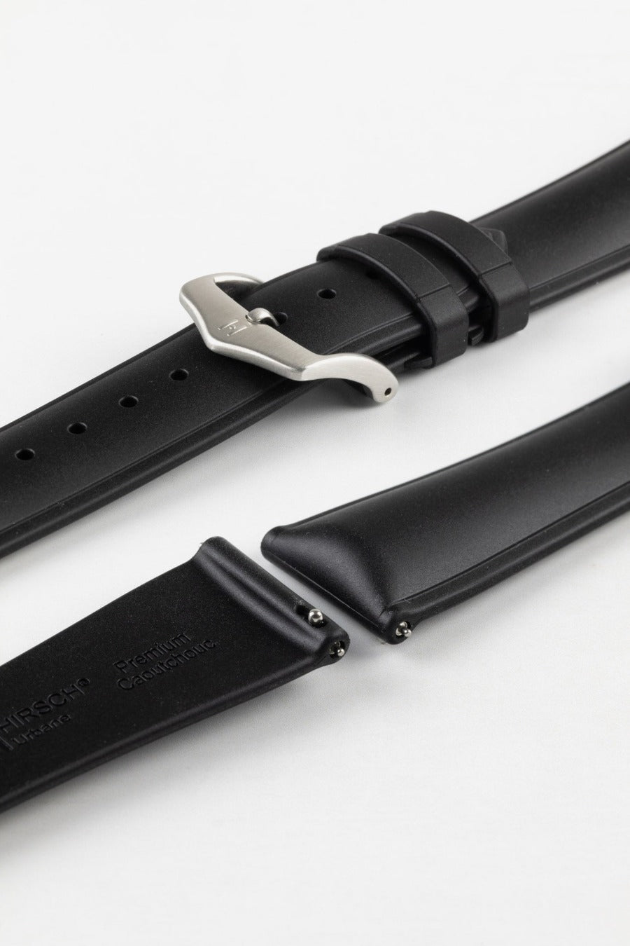 hirsch urbane natual rubber watch strap