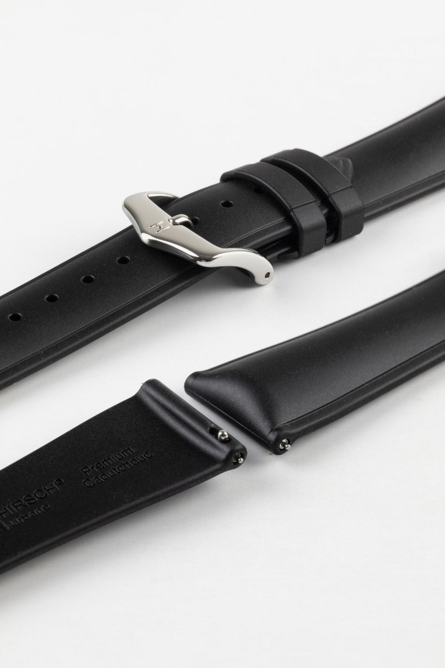 hirsch urbane natual rubber watch strap