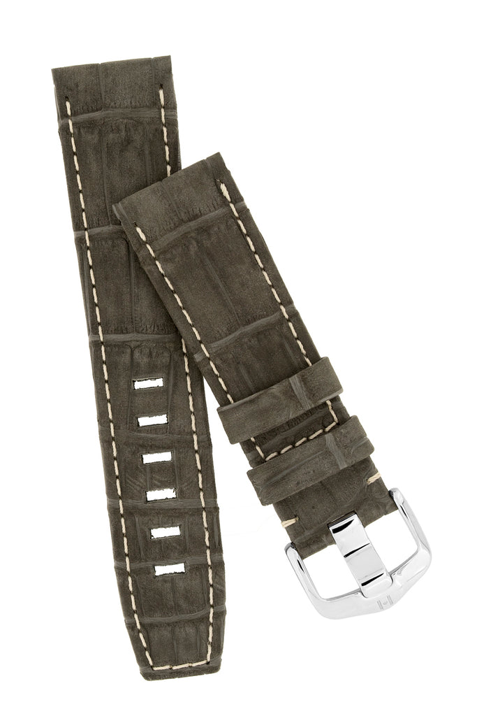 black alligator leather watch strap 