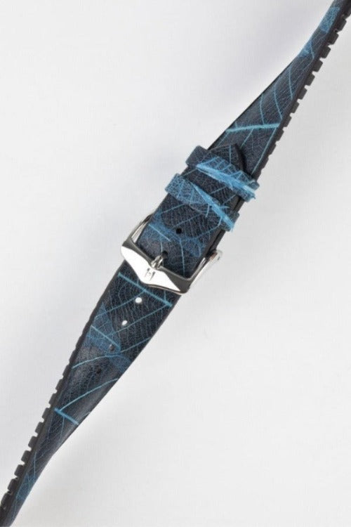 Hirsch Leaf in Blue & Black | Vegan Watch Strap | Hirsch Straps
