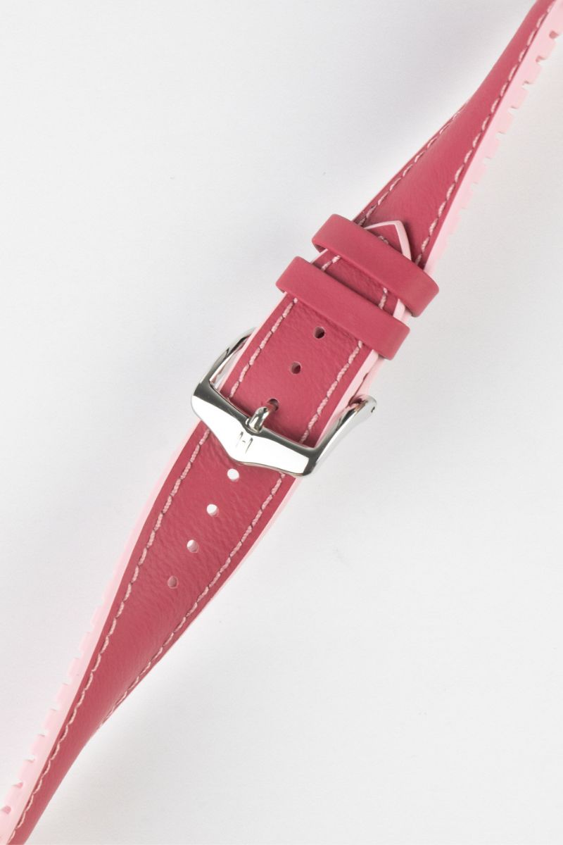 pink leather watch band 